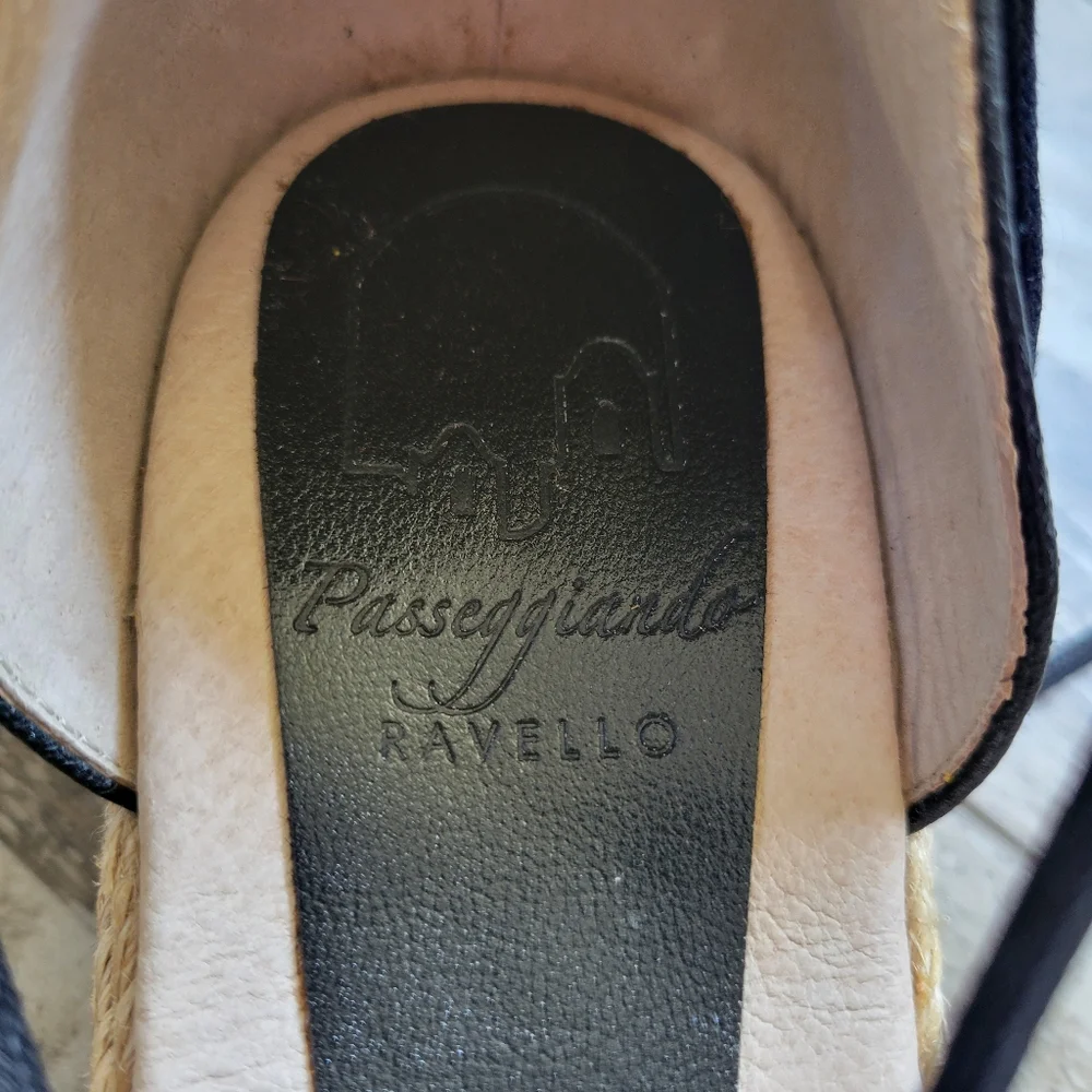 Passeggiando Ravello Platform Gladiator Espadrille Sandals Size 41